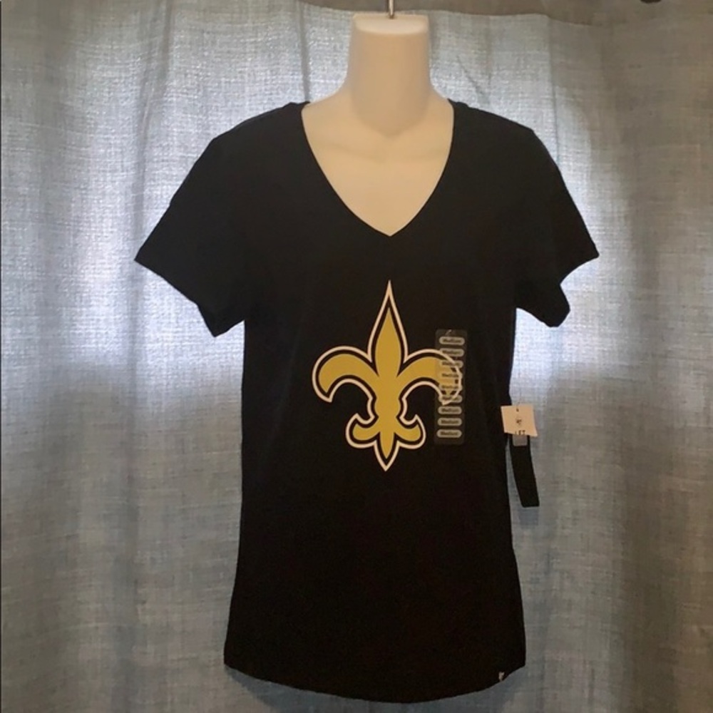 NFL ‘47 Saints V neck Shirt sz Medium new w/tag